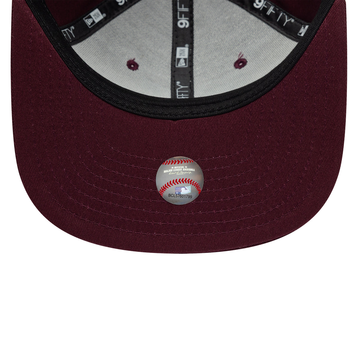 New Era 9FIFTY New York Yankees Snapback Cap - MLB League Essential Original Fit - Maroon-White