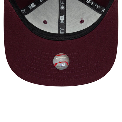 New Era 9FIFTY New York Yankees Snapback Cap - MLB League Essential Original Fit - Maroon-White