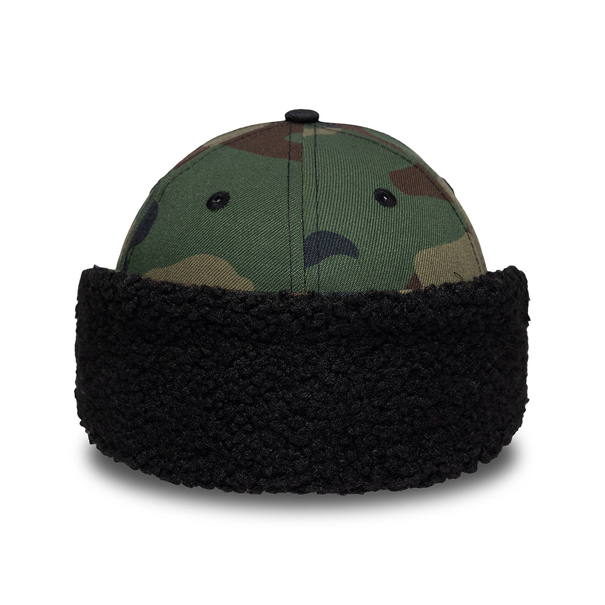 New Era 39THIRTY New York Yankees Baseball Cap - MLB Down Flap - Camo-Black