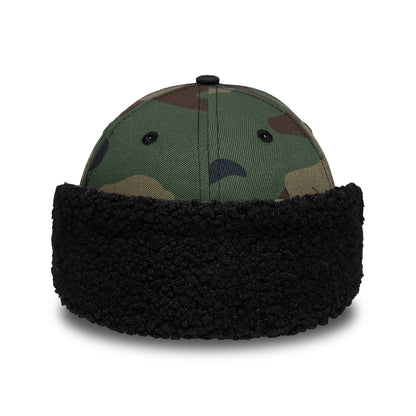 New Era 39THIRTY New York Yankees Baseball Cap - MLB Down Flap - Camo-Black
