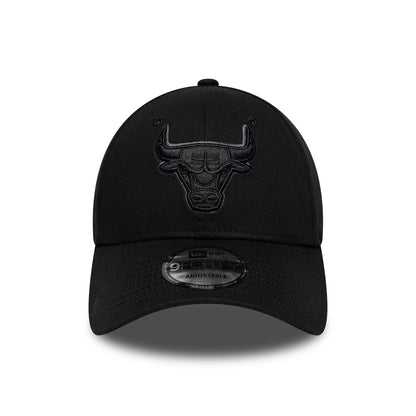 New Era 9FORTY Chicago Bulls Baseball Cap - NBA Team Outline - Black-Dark Grey