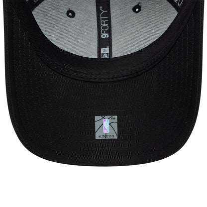 New Era 9FORTY Chicago Bulls Baseball Cap - NBA Team Outline - Black-Dark Grey