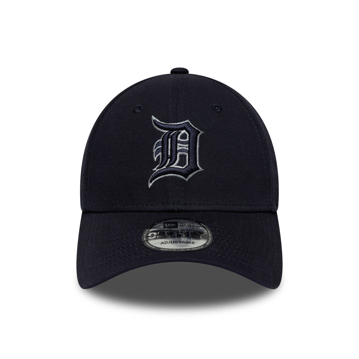 New Era 9FORTY Detroit Tigers Baseball Cap - MLB Team Outline - Navy-Light Grey