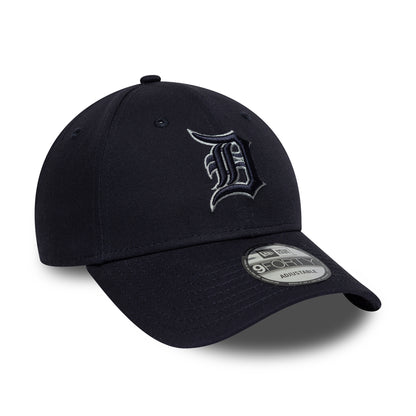 New Era 9FORTY Detroit Tigers Baseball Cap - MLB Team Outline - Navy-Light Grey