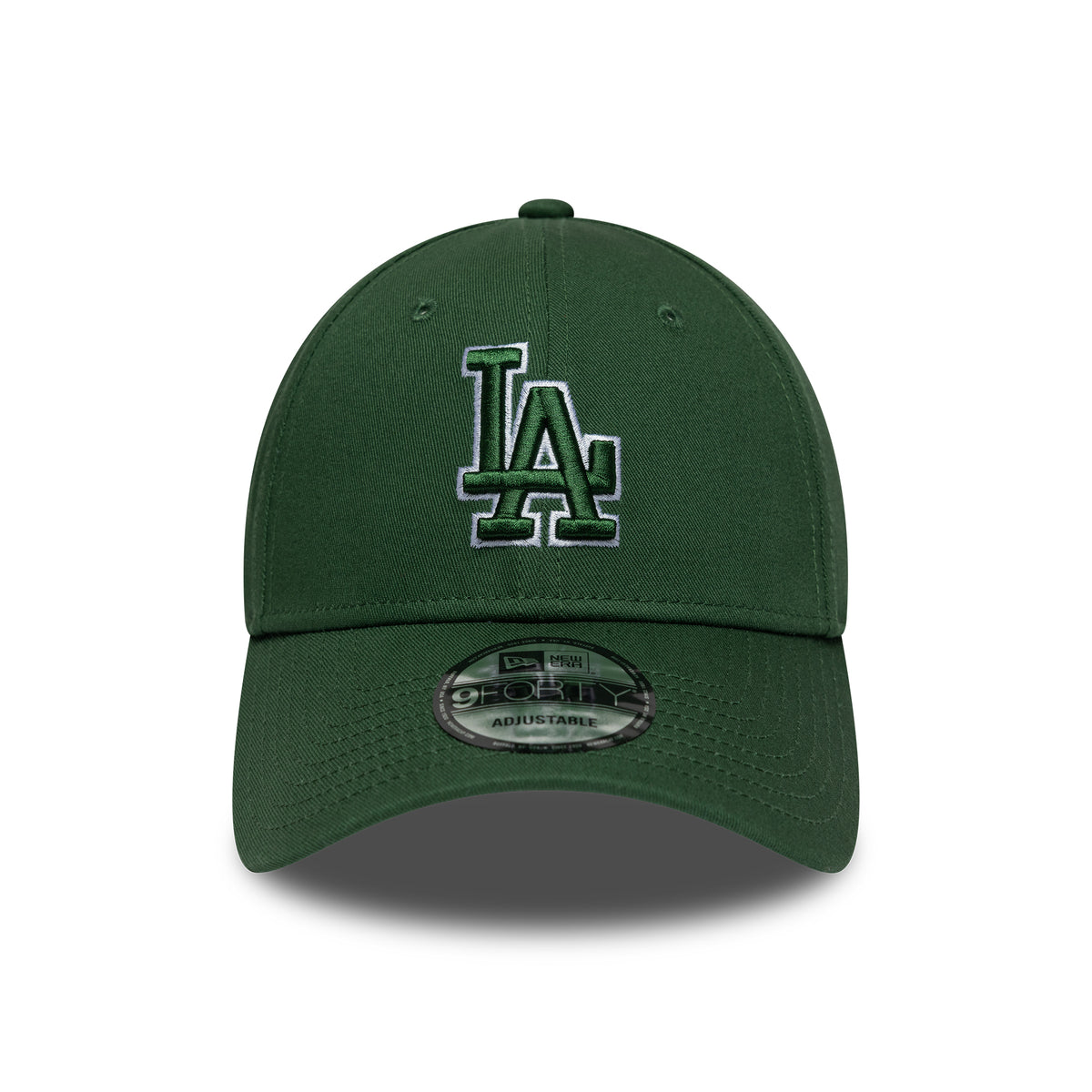 New Era 9FORTY L.A. Dodgers Baseball Cap - MLB Team Outline - Dark Green-White