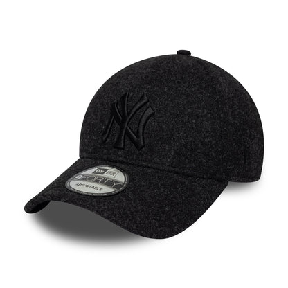 New Era 9FORTY New York Yankees Baseball Cap - MLB Winter - Black Heather