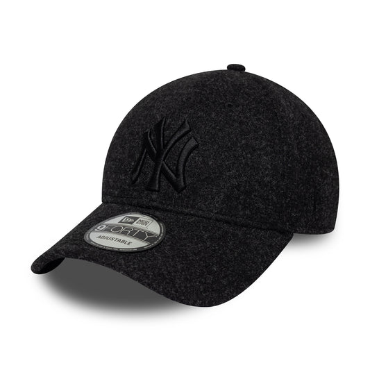 New Era 9FORTY New York Yankees Baseball Cap - MLB Winter - Black Heather