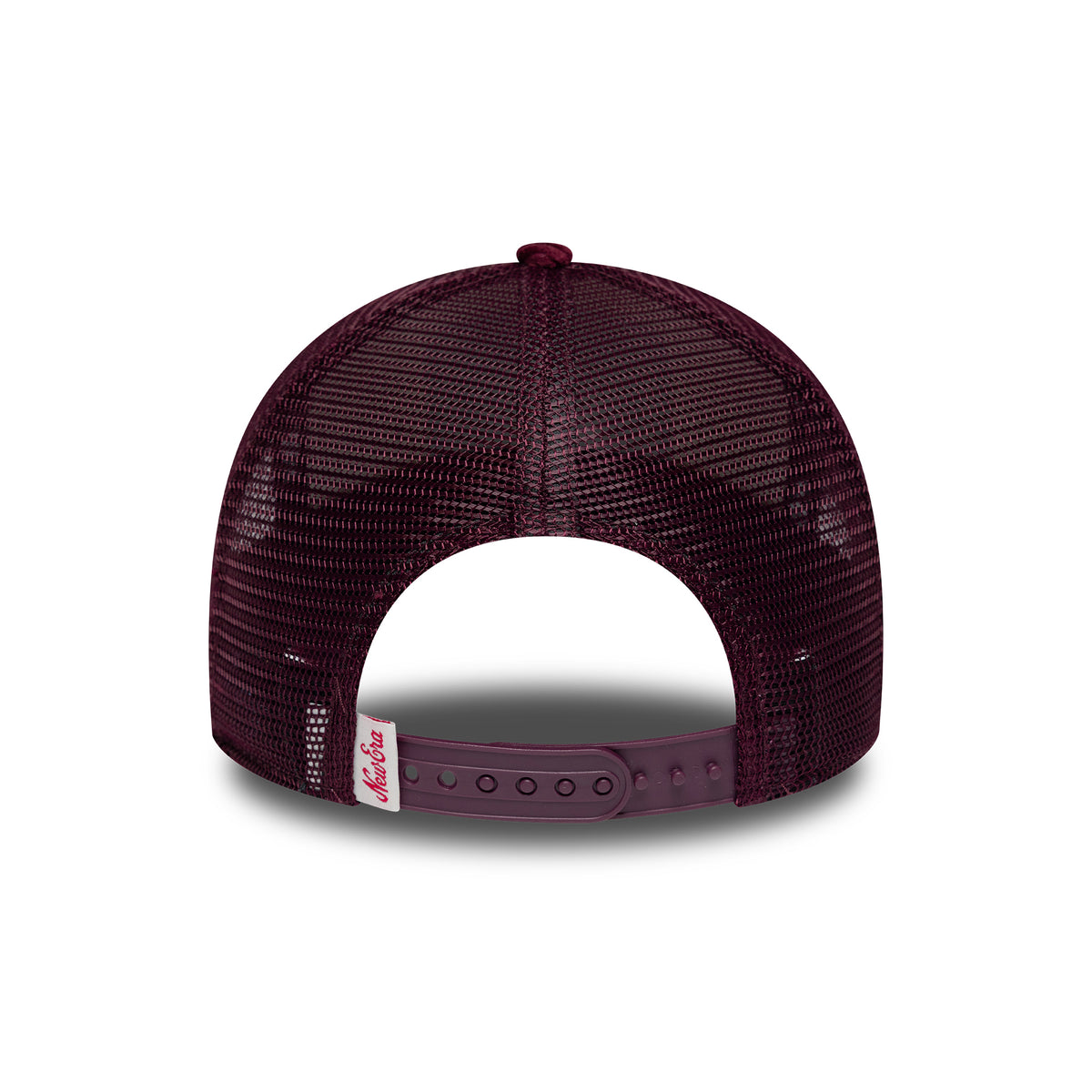 New Era 9FORTY A-Frame Trucker Cap - Cord Visor - Stone-Maroon