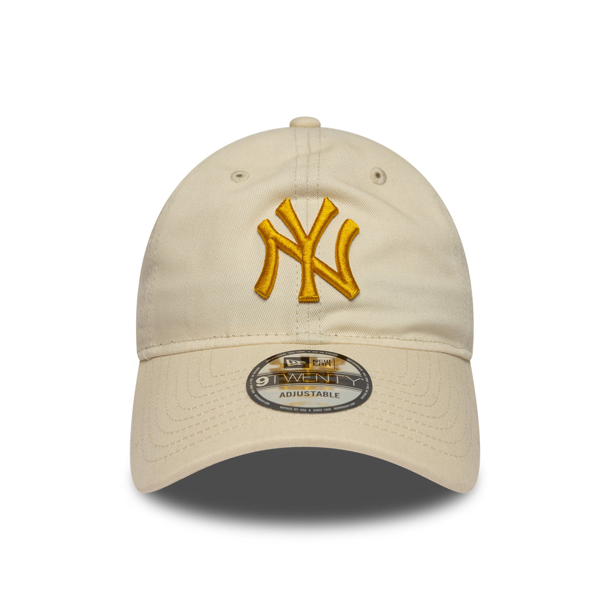 New Era 9TWENTY New York Yankees Baseball Cap - MLB League Essential - Cream-Honey