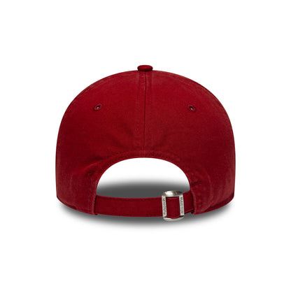 New Era 9TWENTY New York Mets Baseball Cap - MLB Washed Midi Logo - Deep Red
