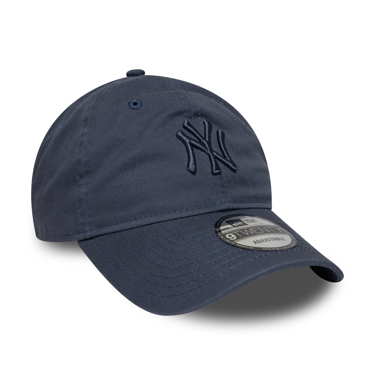 New Era 9TWENTY New York Yankees Baseball Cap - MLB Washed Midi Logo - Indigo