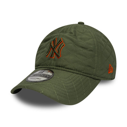New Era 9TWENTY New York Yankees Baseball Cap - MLB Padded Outline - Olive-Orange