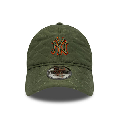 New Era 9TWENTY New York Yankees Baseball Cap - MLB Padded Outline - Olive-Orange