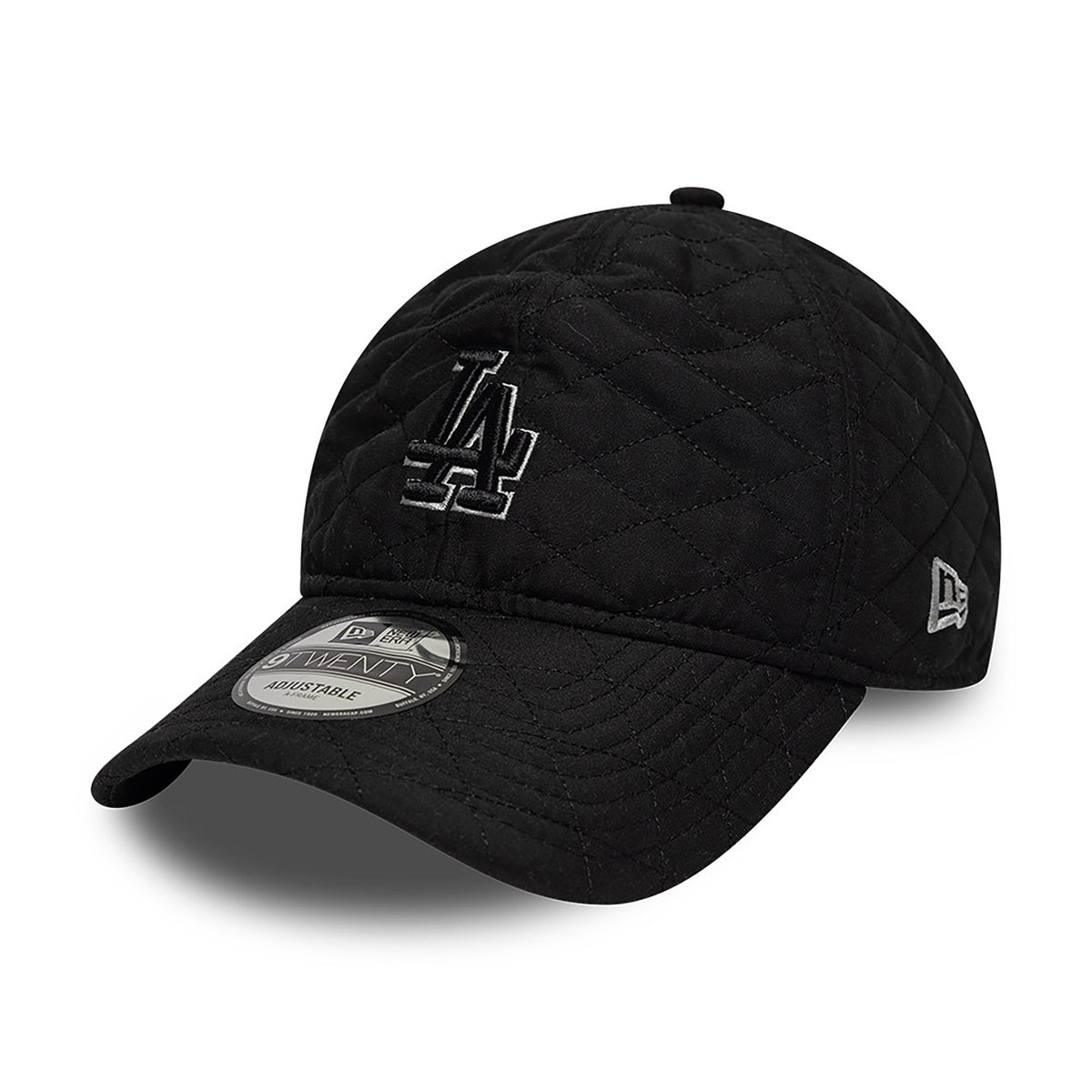 New Era 9TWENTY L.A. Dodgers Baseball Cap - MLB Padded Outline - Black-Grey