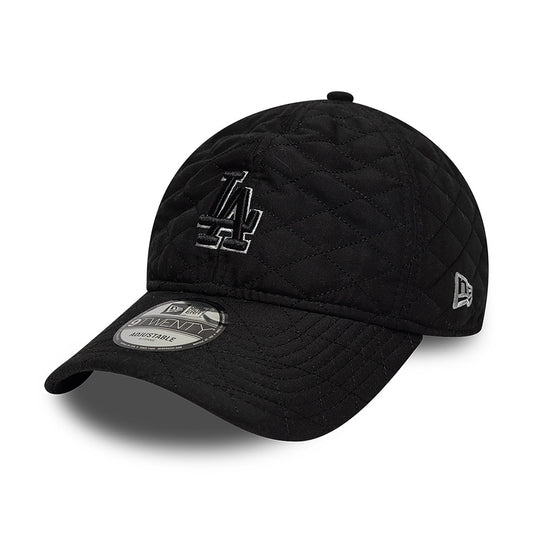 New Era 9TWENTY L.A. Dodgers Baseball Cap - MLB Padded Outline - Black-Grey