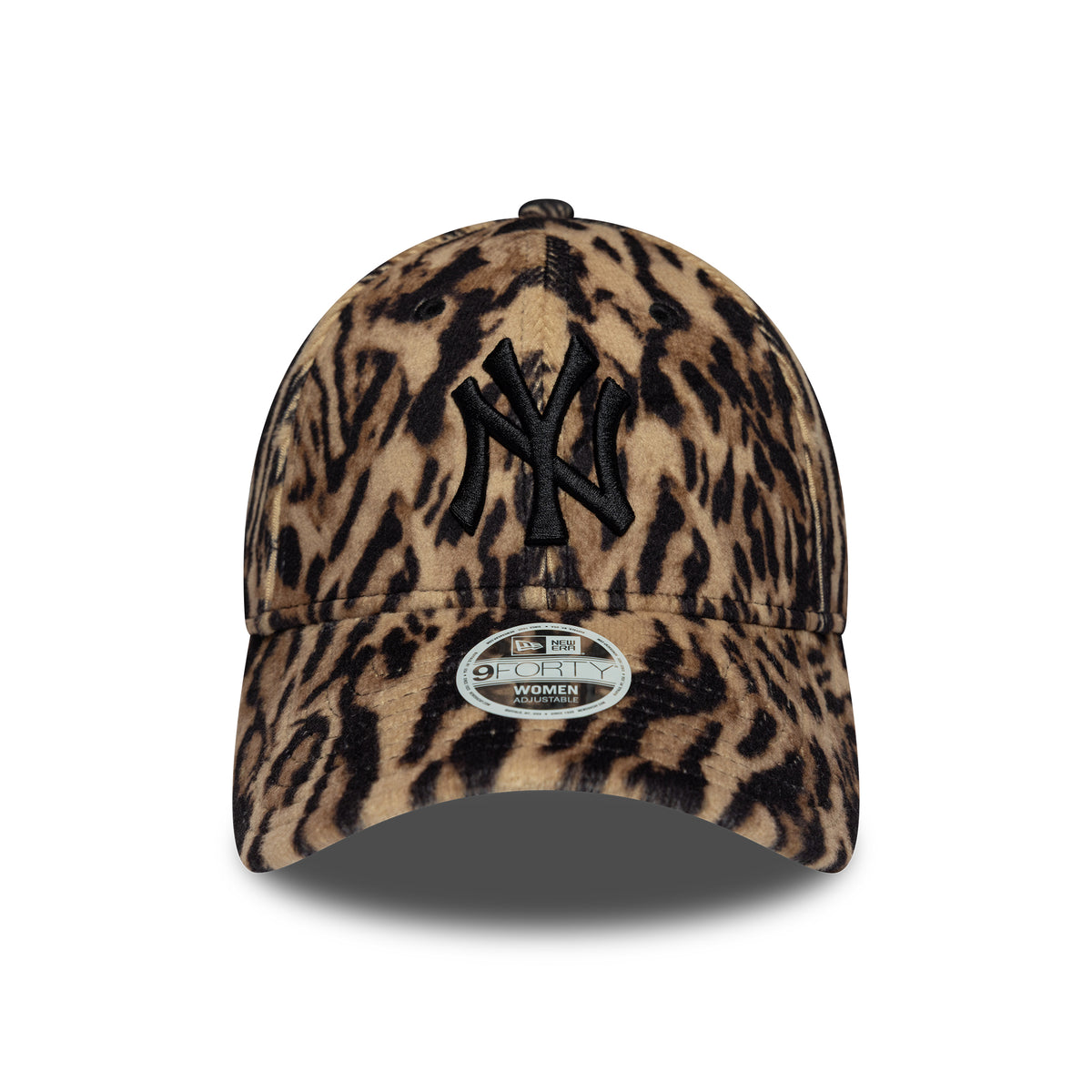 New Era Womens 9FORTY New York Yankees Baseball Cap - MLB Ocelot Print - Brown-Black