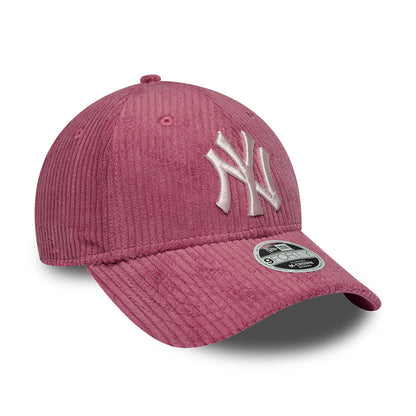 New Era Womens 9FORTY M-Crown New York Yankees Baseball Cap - MLB Chunky Cord - Rosewood