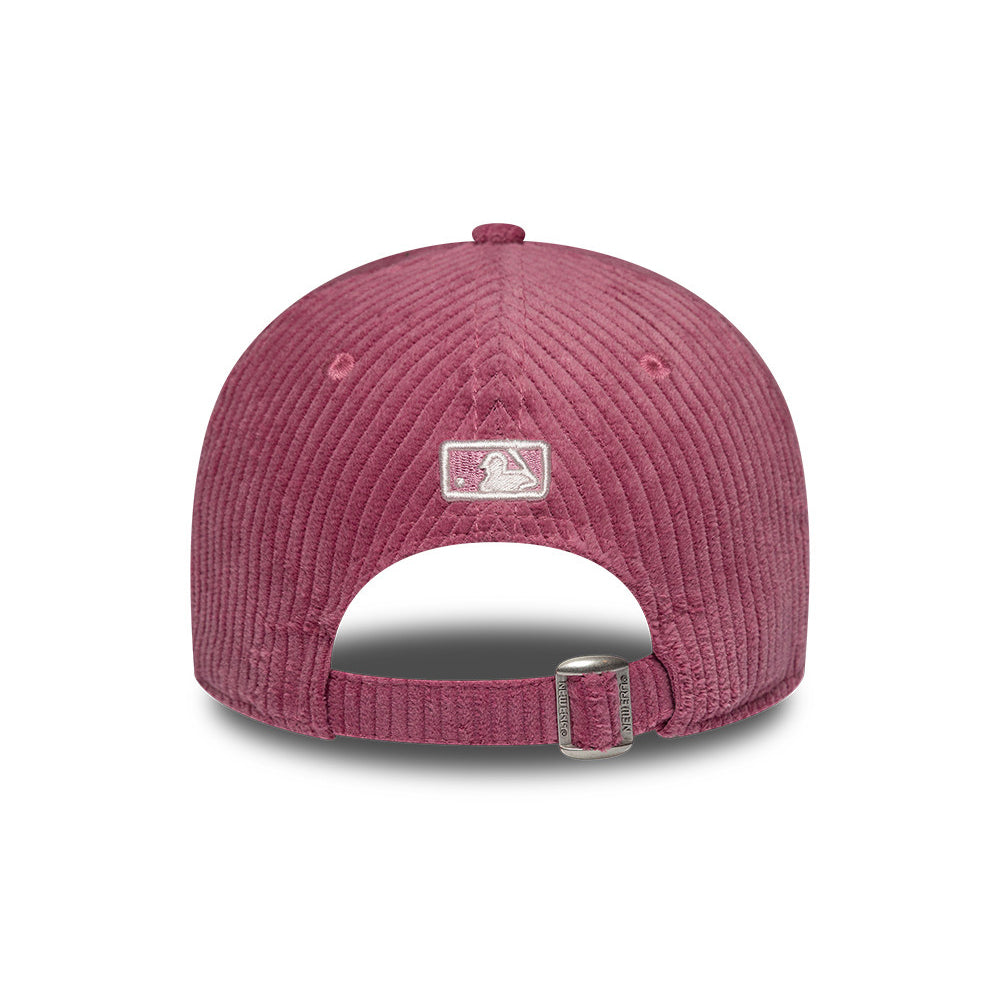 New Era Womens 9FORTY M-Crown New York Yankees Baseball Cap - MLB Chunky Cord - Rosewood