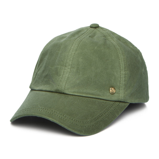 Failsworth Hats Womens British Waxed Cotton Baseball Cap - Sage