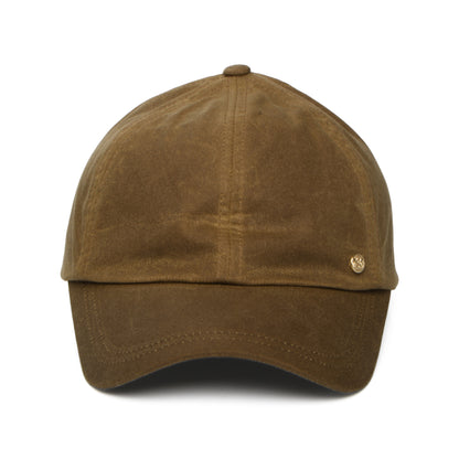 Failsworth Hats Womens British Waxed Cotton Baseball Cap - Tan