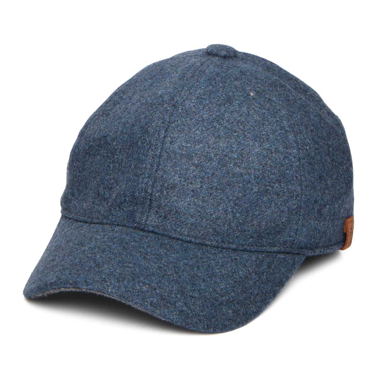 Failsworth Hats Rico Italian Melton Baseball Cap - Denim Blue