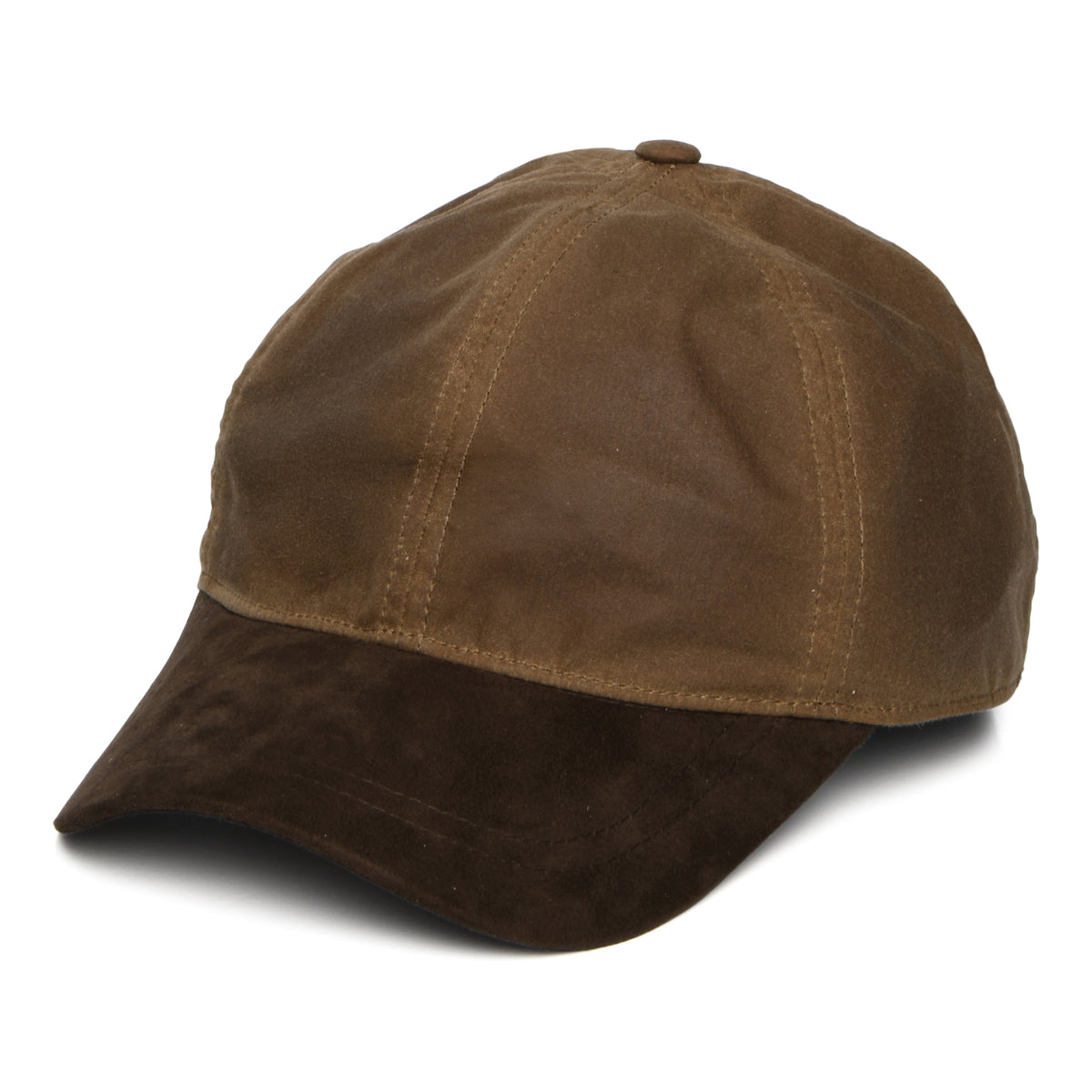 Failsworth Hats British Waxed Cotton Baseball Cap - Coffee