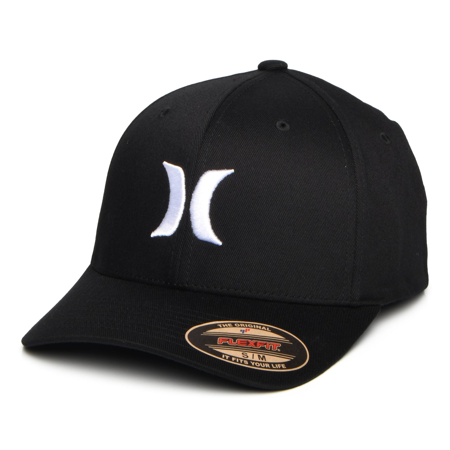 Hurley Hats One & Only Flexfit Baseball Cap - Black-White