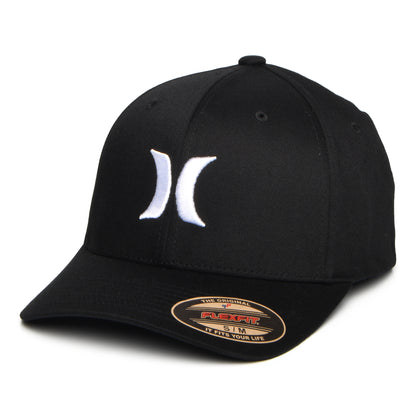 Hurley Hats One & Only Flexfit Baseball Cap - Black-White