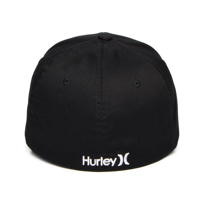 Hurley Hats One & Only Flexfit Baseball Cap - Black-White