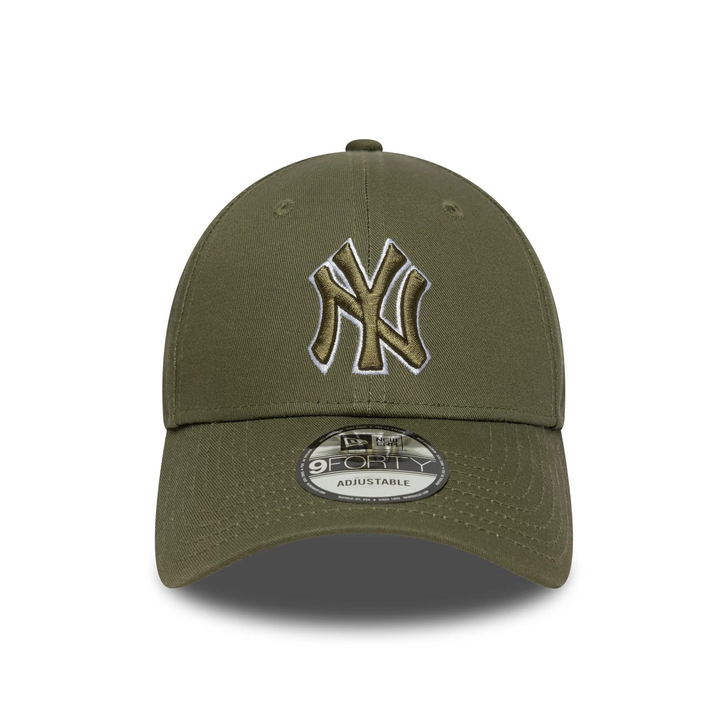 New Era 9FORTY New York Yankees Baseball Cap - MLB Outline - Olive