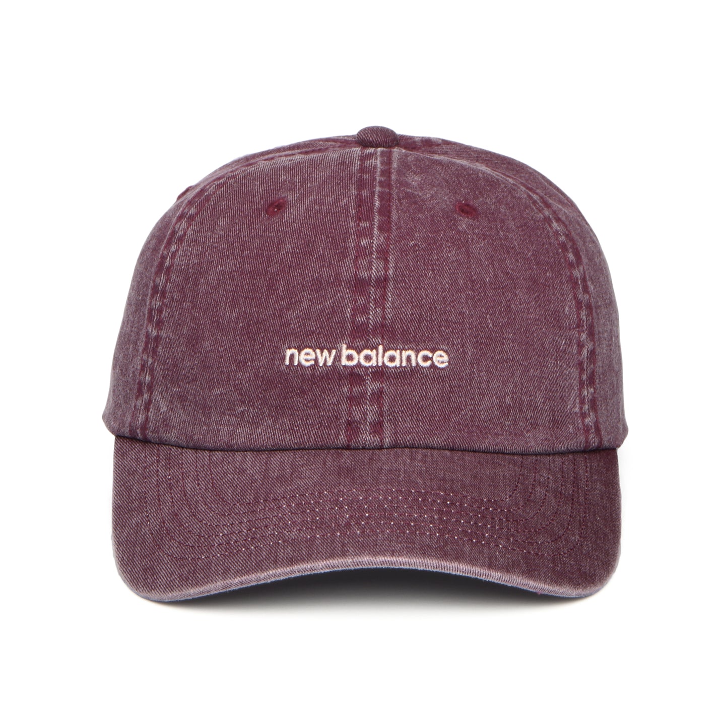 New Balance Hats Linear Logo Baseball Cap - Wine