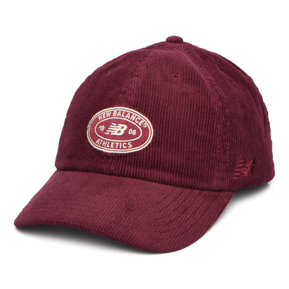 New Balance Hats Athletics Corduroy Baseball Cap - Wine