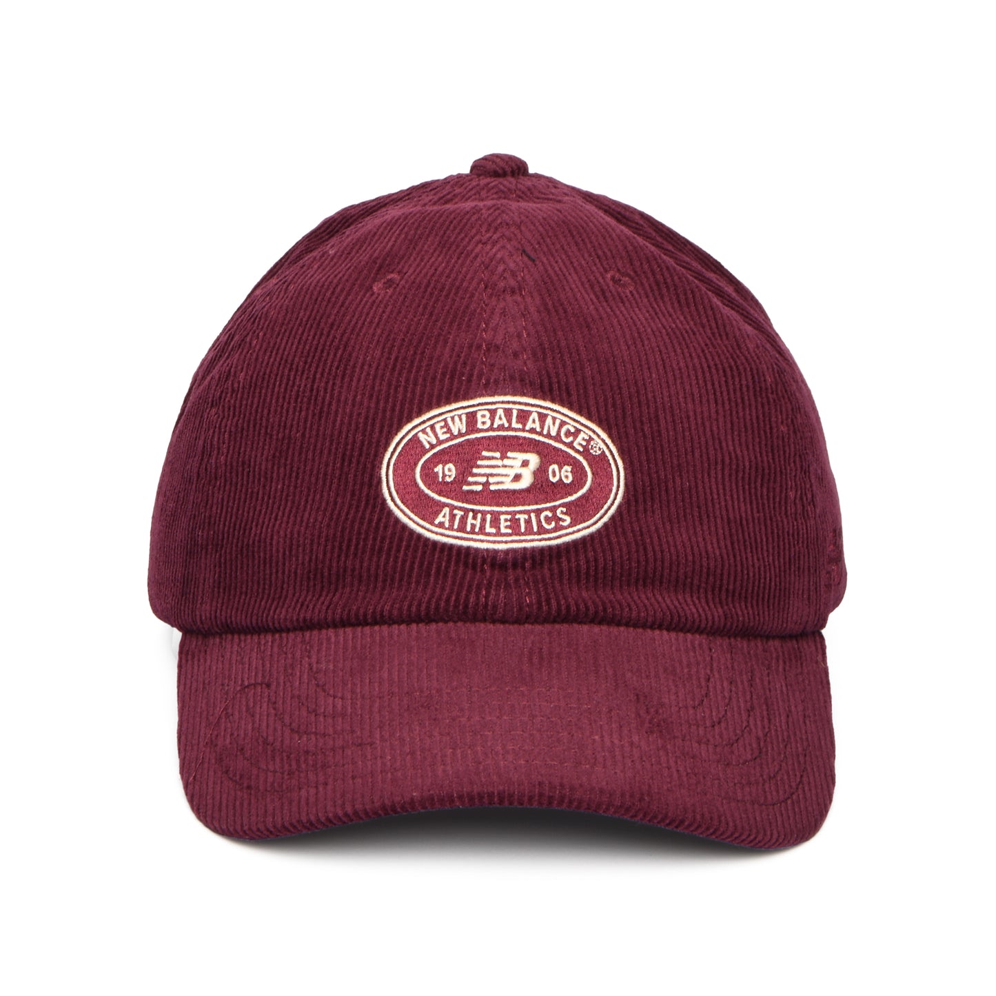 New Balance Hats Athletics Corduroy Baseball Cap - Wine