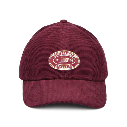 New Balance Hats Athletics Corduroy Baseball Cap - Wine