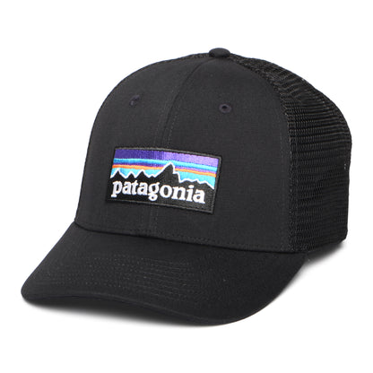 Patagonia Hats P-6 Logo Organic Cotton LoPro Trucker Cap - Black