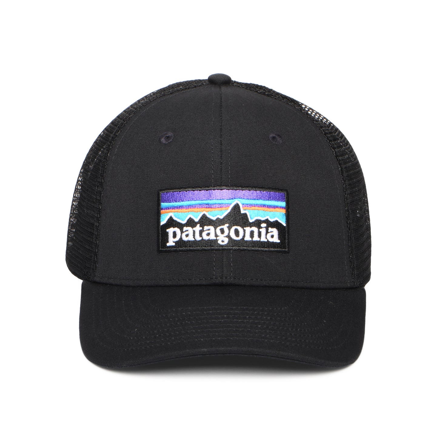 Patagonia Hats P-6 Logo Organic Cotton LoPro Trucker Cap - Black