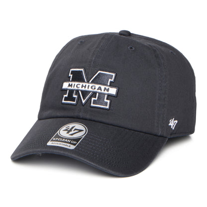 47 Brand Michigan Wolverines Baseball Cap - NCAA Clean Up - Washed Navy