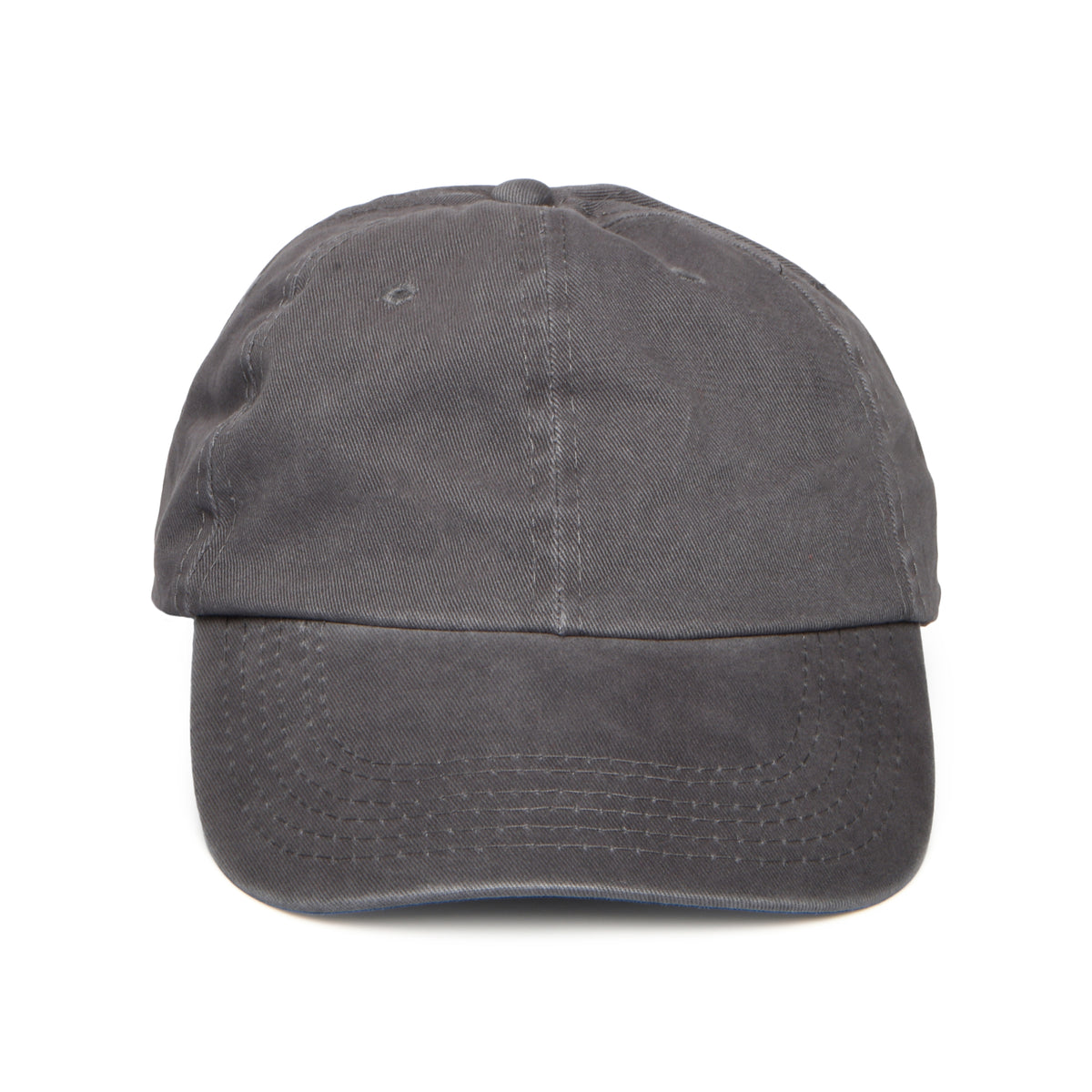 Washed Cotton Baseball Cap - Charcoal