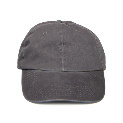 Washed Cotton Baseball Cap - Charcoal