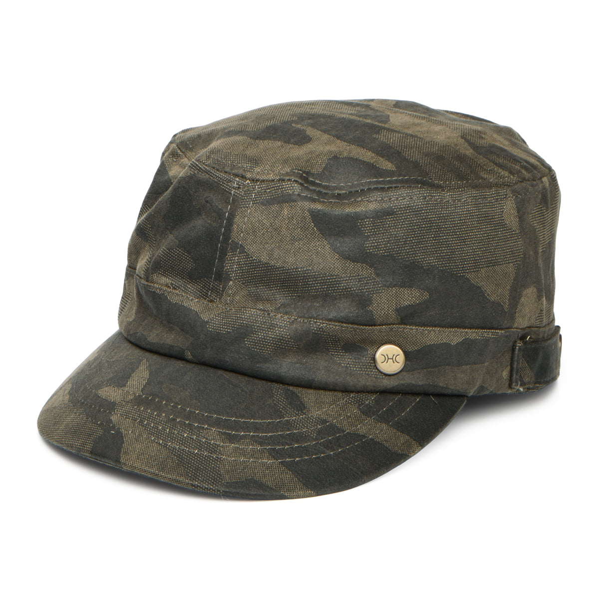 Dorfman Pacific Hats Weathered Cotton Army Cap - Camouflage