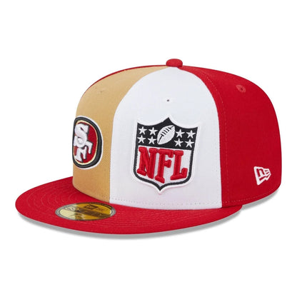 New Era 59FIFTY San Francisco 49ers Baseball Cap - NFL On Field Sideline - Scarlet-White