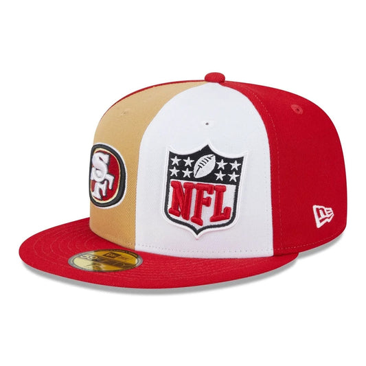 New Era 59FIFTY San Francisco 49ers Baseball Cap - NFL On Field Sideline - Scarlet-White