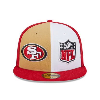 New Era 59FIFTY San Francisco 49ers Baseball Cap - NFL On Field Sideline - Scarlet-White