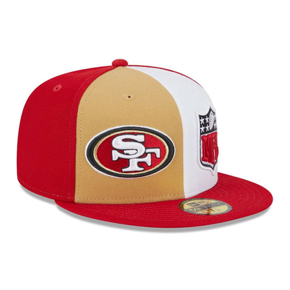 New Era 59FIFTY San Francisco 49ers Baseball Cap - NFL On Field Sideline - Scarlet-White