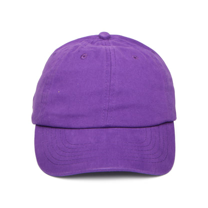 Washed Cotton Baseball Cap - Purple