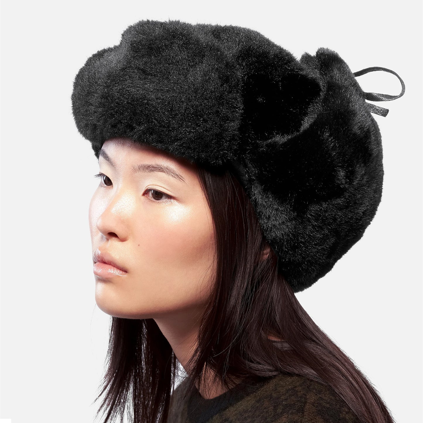 Kangol Faux Fur Trapper Hat - Black