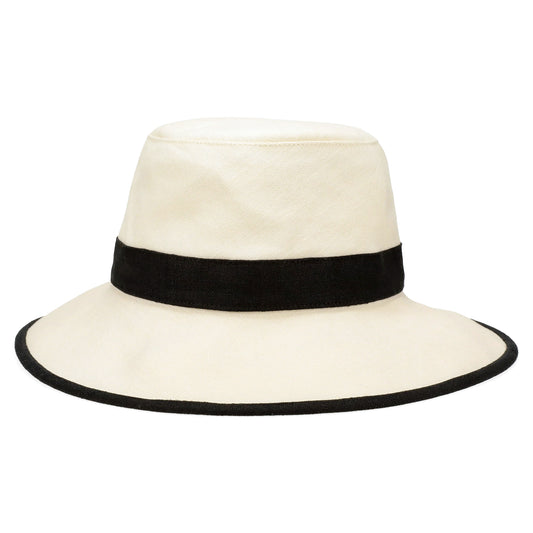 Tilley Hats Adrienne Hemp Packable Sun Hat - Black-White