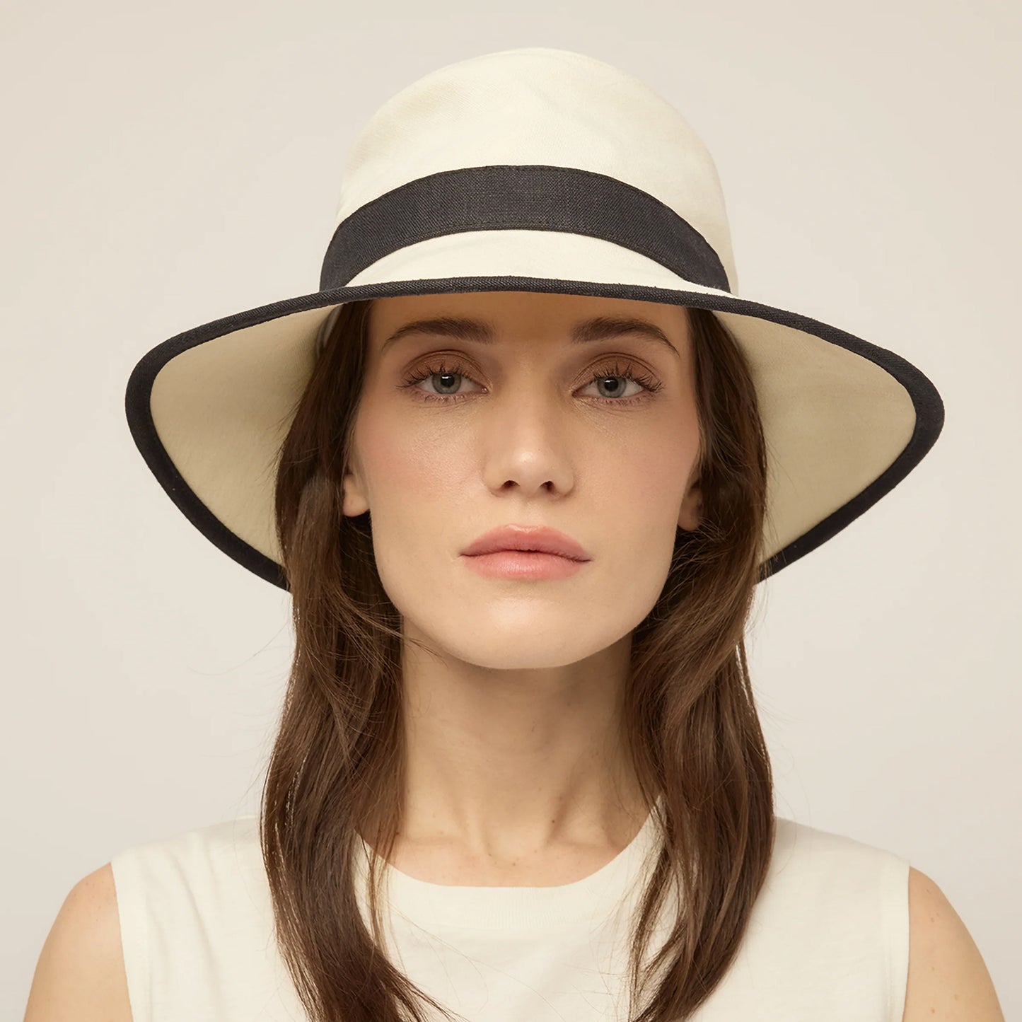 Tilley Hats Adrienne Hemp Packable Sun Hat - Black-White