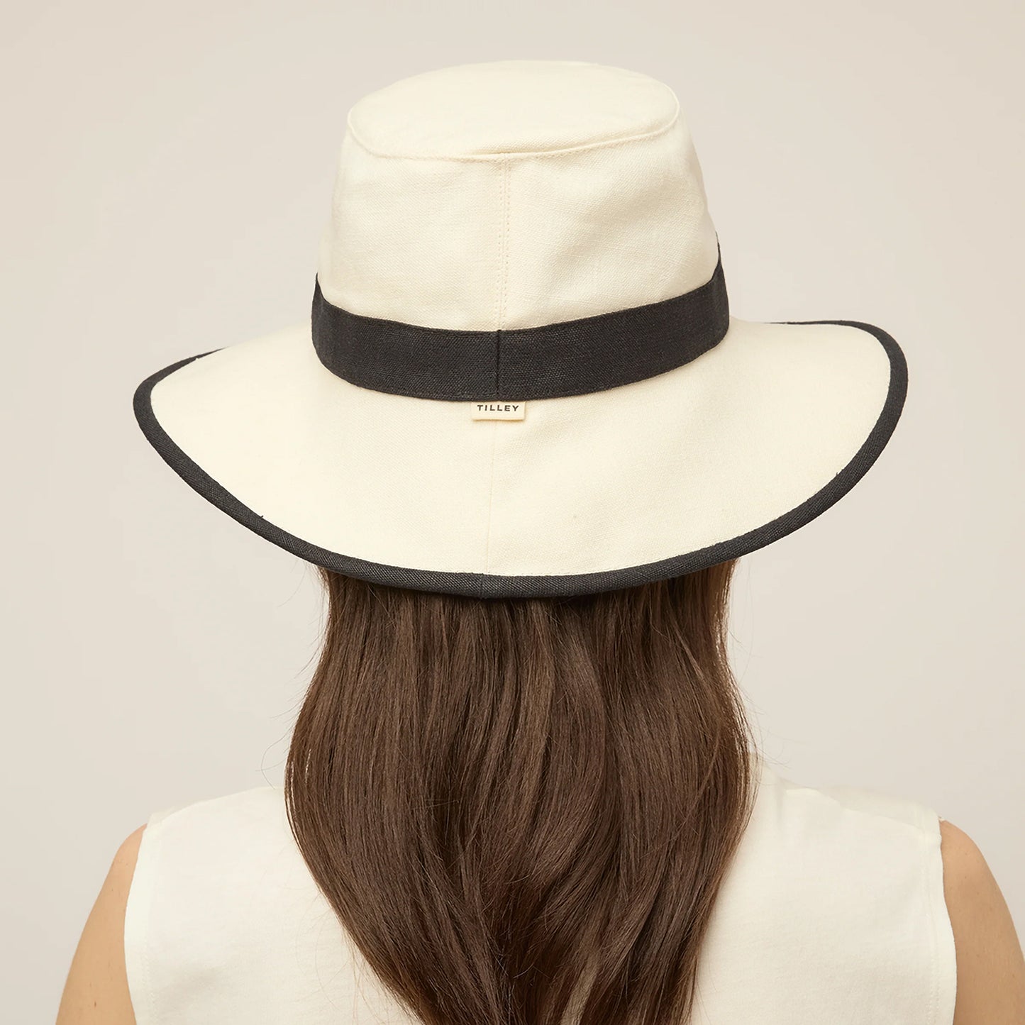 Tilley Hats Adrienne Hemp Packable Sun Hat - Black-White