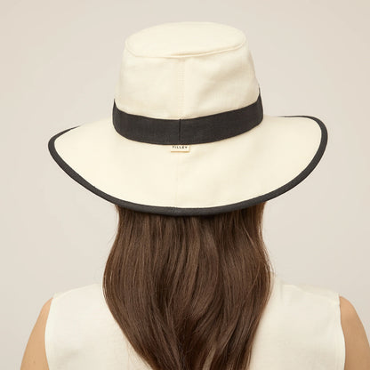 Tilley Hats Adrienne Hemp Packable Sun Hat - Black-White